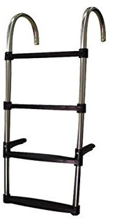 Edelstahl Badeleiter Bootsleiter 4 Stufen 350x1130mm