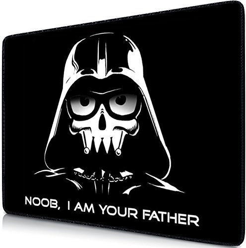Sidorenko Gaming Mauspad | Mousepad | spezielle Oberfläche verbessert Geschwindigkeit und Präzision | Fransenfreie Ränder | rutschfest | Schwarz