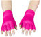 PARTY DISCOUNT Handschuhe gestrickt, fingerlos, pink