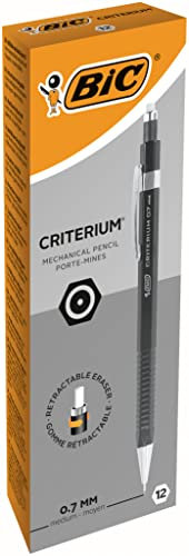BIC Criterium Porte-Mines 0,7 mm HB - Noir, Boîte de 12