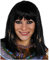 ILOVEFANCYDRESS Ägyptische Perücke, Kleopatra, für Damen, Kostüm, Accessoire, Königin des Niers, Schwarze Perücke mit Plätzen vorne und dicken Fransen