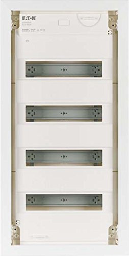 Eaton 178820 Unterputz-Kleinverteiler, 4-reihig, Stahlblechtür flach