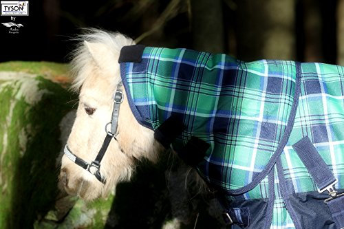 Halsteil 1200 Denier für Regendecke Decke Grün Karo Fleece Lining S L XL XXL 60-100 cm (L : 785-80 cm Rücken)