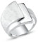Vinani Ring Schichten Design 3 Ebenen gebürstet glänzend massiv breit Sterling Silber 925-2RSC58