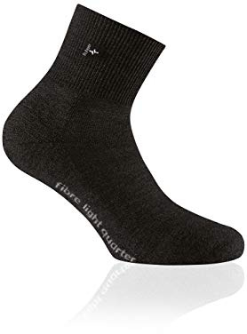 Rohner fibre light quarter | Diese zuverlässige Outdoor-Socke wird Ihre Füsse dank des fortschrittlichen Merinowollmischgewebes bei Kälte warm und bei Hit