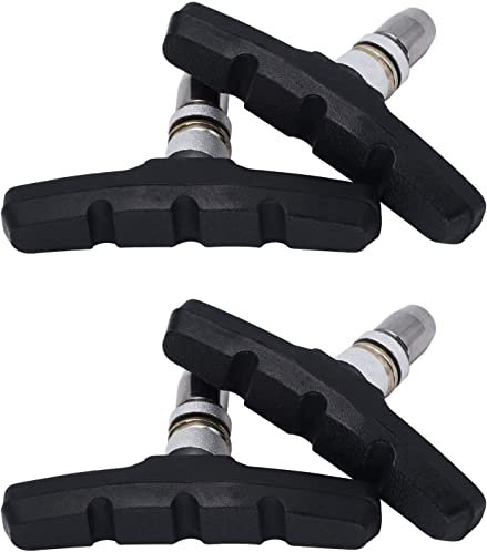 VOARGE V-Brake Bremsbeläge 2 Paar Bremsbelag-Set, Für Shimano, Tektro, Avid, Sram, XLC UVM I Hohe Bremsleistung, 4 Stück Bremsbeläge Bremsschuh Set Vorne und Hinten