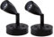 2 Stück 12V LED Spot Leselicht, 6000K Wand Nachttischlampe Einstellbarer Schalter Camper Caravan Van Caravan Innenbeleuchtung für Boot Wohnmobil (Schwarz,Kurz)