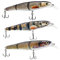 ODS Minnow Kunstköder Schwimmende Wobbler für Oberwasser Harten Fischköder Set zum Angeln auf Zander Raubfisch Hechtfang (Set A)