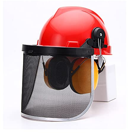 Orejeras Industriales Forestales Y Viseras Protectoras Para Casco De Seguridad, Máscara De Malla De Alambre, Casco Resistente, Motosierra, Piezas De Casco Para Exteriores, Interiores, Carpintería