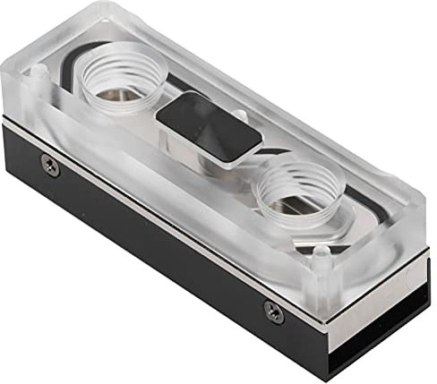 Dpofirs M.2 SSD PMMA Festplatte Wasserblock, Acryl Wassertank Kühler Wasserkühlung Kühler PC CPU Wasserblock M.2 SSD für Computer Host