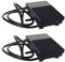 Guuzi 2pcs 12V-24V-48V-220V/10A SPDT NO NC Interruttore a Pedale Momentaneo in Metallo Interruttore a Pedale Antiscivolo con Cavo da 1m