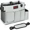 Vinsani Cleaning Caddy Multifunctional Storage Organiser Bag with Handle and Adjustable Waist and Shoulder Straps for Cleaning Supplies, Home, Craft, Car and Garden Tool Kit – Medium Light Grey