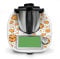 Deko Schutz Aufkleber kompatibel mit Küchenmaschine Thermomix TM6 Design Sticker Klebefolie Zubehör Küchengerät wasserfest selbstklebend RX042 (09 Cookies)