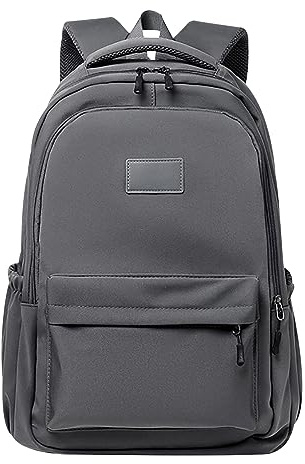 Rucksack Teenager Mädchen Schulrucksack Mädchen Teenager Rucksack Schule Schultasche Damen School Bag Backpack Uni Rucksack Freizeitrucksack Teen Mädchen Schulrucksack Oberstufe Mädc Schoolbag Grau