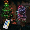 Weihnachtsdeko Fenster Licht - Weihnachtsbaum Santa LED Beleuchtung, Batteriebetrieben Mit Timer, Lichterketten Für Fensterbeleuchtung