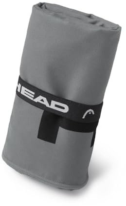 HEAD Active - Toalla Microfibra con Elástico, Toalla Baño Ideal como Toalla Gimnasio Hombre Mujer 40x60 Suave Ligera Secado Rápido, Toallas Baño Absorbente Ahora Espacio, Toallas Lavabo y Gym Multiuso