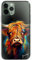 SmartGiftShop British Farm Woodland Animals Case OIL Palette Knife Art CLEAR Phone Cover Case Exclusive Artwork for iPhone 12 Mini - Highland Cow A