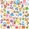 60 Stück Diamond Painting Kinder Tiere, Diamond Painting Aufkleber, Bastelset Mädchen 5 6 7 8 9 10 11 12 Jahre,Bastelset Kinder Spielzeug ab 5-12 Jahre,Geburtstagsgeschenk für Jungen und Mädchen
