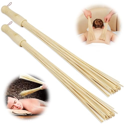 Marteau de Massage, Hillylolly Paquet de 2 Bâton de Massage Chinois, Outil de Massage Gua Sha, Outil de Fitness, Soulagement de la Douleur Soulagement de la Fatigue