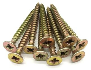 200 Pcs Box of Wood Screws 6mm x 60mm Double Countersunk Premium Easy Drive Woodscrews