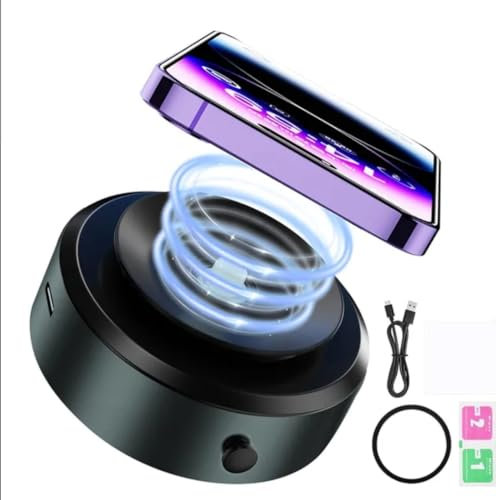 Manori Market Support Téléphone Voiture, Porte Téléphone Voiture Magnétique Portable Support Smartphone Voiture Aimanté Grille d'Aération Rotation 360° Aimant Fort pour iPhone/Galaxy/Sony/GPS - Noir