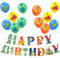 Dinosaur Birthday Decorations Dino Party Pack with 1pcs Happy Birthday Dino Banner and 12pcs 12inch Dinosaurs Balloons for Kids Boys Dinosaur Decorations,Dino Party Supplies