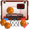 STAY GENT Basketballkorb Indoor Kinder Mehrfarbig LED-Lichter/Automatischem Scorer/4 Bällen, Mini Basketballkorb Tür Zimmer Haus Büro Sport Spielzeug Geschenke Kinder Jungen Mädchen 3 7 8 9 10 11 12