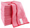 IDEA HOME Bayetas Microfibra 24 Piezas - Paños de Limpieza de Microfibra 30x30cm - Paños para el Polvo - Paños Multiusos, Rojo
