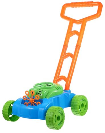 JOINPAYA 1pezzi Macchina Per Bolle Per Ragazzo Ragazza Tosaerba Spinta Generatore Di Bolle Giochi Da Giardino Giocattoli Senza Batteria Materiale Sicuro e Colorato