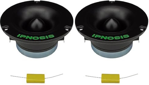 IPNOSIS IPT 4001 Coppia Tweeter | Diametro10,1cm | Bobina 2,5cm (1) | 240 Watt | 107 dB | 4 Ohm | + Condensatori