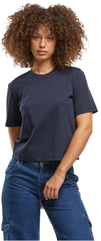 Build Your Brand Damen By369-ladies Sorona Loose Fit Tee T-Shirt, Navy, M EU
