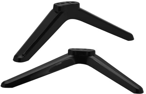 GAROZATION 1 Pair Tv Stand Legs for Smart Tvs Flat Screen Tv Base Pedestal with Screws Universal Tv Riser Holder for 32in-50in Tvs