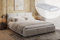 Home Collective Polsterbett Doppelbett 140x200 und 160x200 cm Samt beige mit Matratze | mit Lattenrost aus Metall und Stauraum mit hydraulischem Bettkasten | 160x200 cm