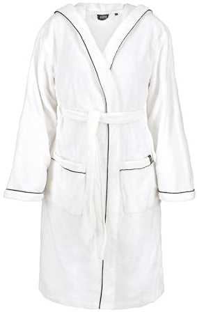 Schöner Wohnen Bademantel Damen & Herren Frottee 4 Farben mit Kapuze - Flauschig & Saugstark - Baumwolle-Mischgewebe, Doubleface - Ideal für Sauna & Zuhause