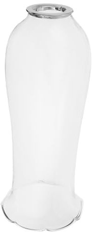 Abaodam Vintage Glas Lampenschirm für Petroleumlampe Klarer Sturmlampenschirm aus Glas Stabile Flamme und Einfache Reinigung für Innenraumdekoration