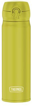 THERMOS ULTRALIGHT BOTTLE 0,50 l, Glowing Green Mat, termo de acero inoxidable, 10 caliente/20 h frío, absolutamente hermético para agua, té, bebidas tranquilas