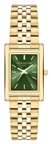 Liebeskind Berlin Damen Armbanduhr – Vintage Quarzuhr 21 x 31,5 mm – Rechteckiges Gehäuse – Edelstahlarmband – 3 ATM wasserdicht – Perfekt für den Alltag