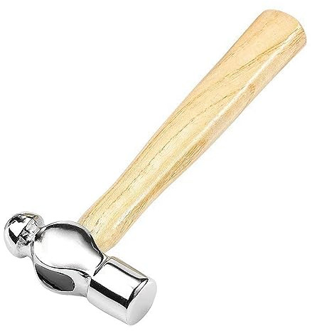 Yuyyurt Wooden Handle Round Hammer Home Installation Small Hammer Walnut Hammer 0.25P Woodworking Hammer Mini Hammer Hand Tools