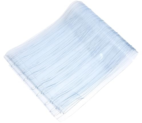VALICLUD PVC Hundetür Vorhang Dicke Transparente PVC Streifen Breit Lang Flexible Weiche Hundehütte Türfolie Schnittbar für Lager Haustürabsperrung Schont Haustiere