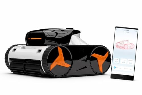 Inverx N40 Robot Limpiafondos Inalámbrico para Piscinas, Batería Recargable, Escaneo 3D Inteligente, hasta 10x6m, Filtro 180 Micras, 3.2L