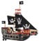Le Toy Van – Pädagogisches Pirates Collection Piratenschiff „Barbarossa“ aus Holz, mit Kanone, Kanonenkugeln, Planke, Falltür und Anker | Rollenspiel Piratenspielzeug, TV246