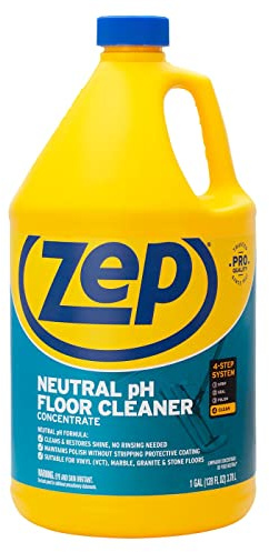 Zep Neutral PH Industrial Floor Cleaner - 1 Gallon - ZUNEUT128 - Concentrated Pro Trusted All-Purpose Floor Cleaner
