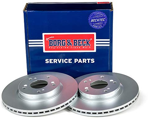 Borg & Beck BBD4660 Brake Disc Pair To Fit Honda FR-V 11/04 -