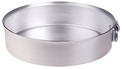 Pentole Agnelli Professional Tortiera Cilindrica Con Anello Spessore, Argento, 30 cm