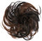 CAISHA Haargummi Bella Hochsteckfrisuren Haarteil Hochzeitfrisuren Voluminös Leicht Gewellt Hitzebeständige Kunstfaser DM17cm Braun Mix G39B