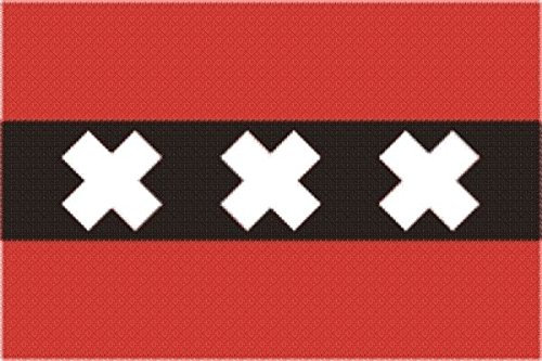 U24 Fahne Flagge Amsterdam 90 x 150 cm