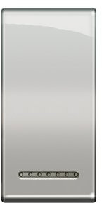 Legrand LN4931CR Metallwippe 1-modulig CHROM