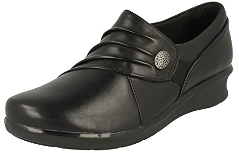 Clarks Hope Roxanne Chaussures décontractées à enfiler pour femme Noir large