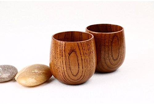 Japanese Style Wooden Mug Breakfast Beer Milk Cup Coffee Mug Wood Drinking Cup