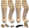 La Vane - Juego de 4 patas de madera para muebles de 40 cm, estilo europeo, talla de madera maciza, repuesto para decoración de sofá, armario, mesa, sofá biplaza